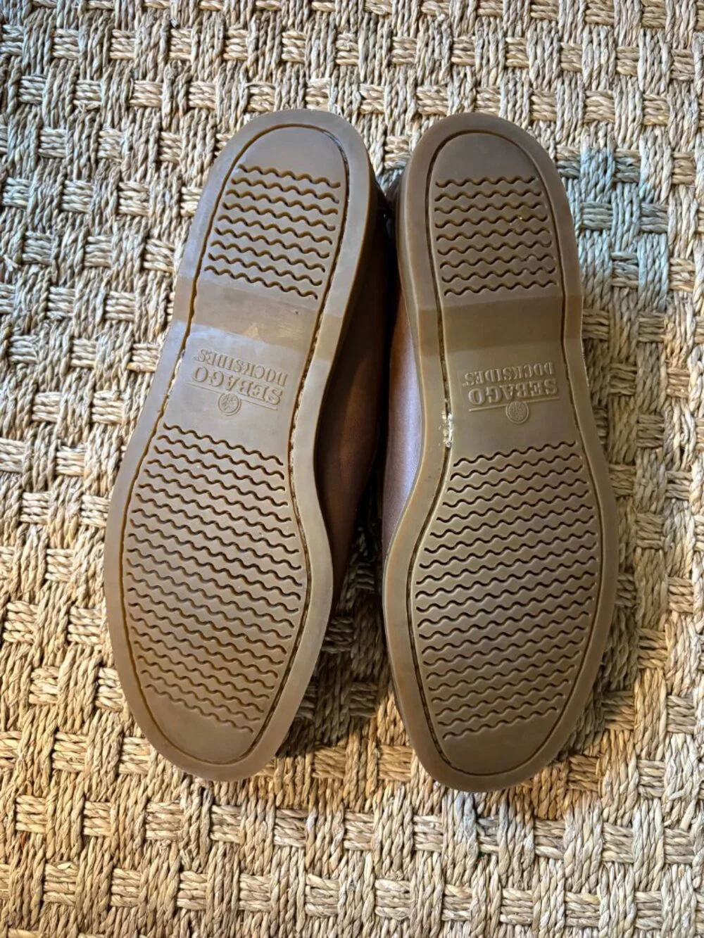 Sebago Dolphin penny mocassins in Waxed Brown Gum leather
